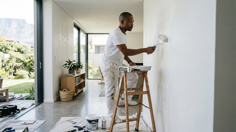 Interior painting work in a Sea Point apartment